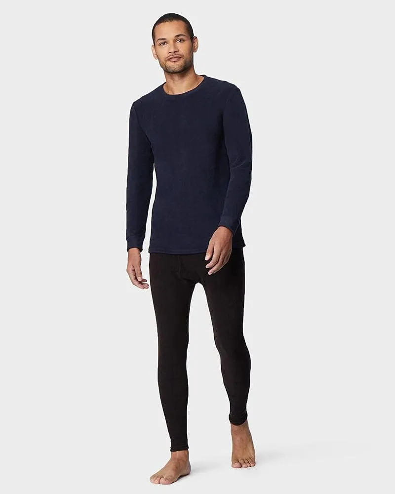 32 Degrees Mens Heat Performance Thermal Heavyweight Baselayer Crewneck Long Sleeve Fleece Top