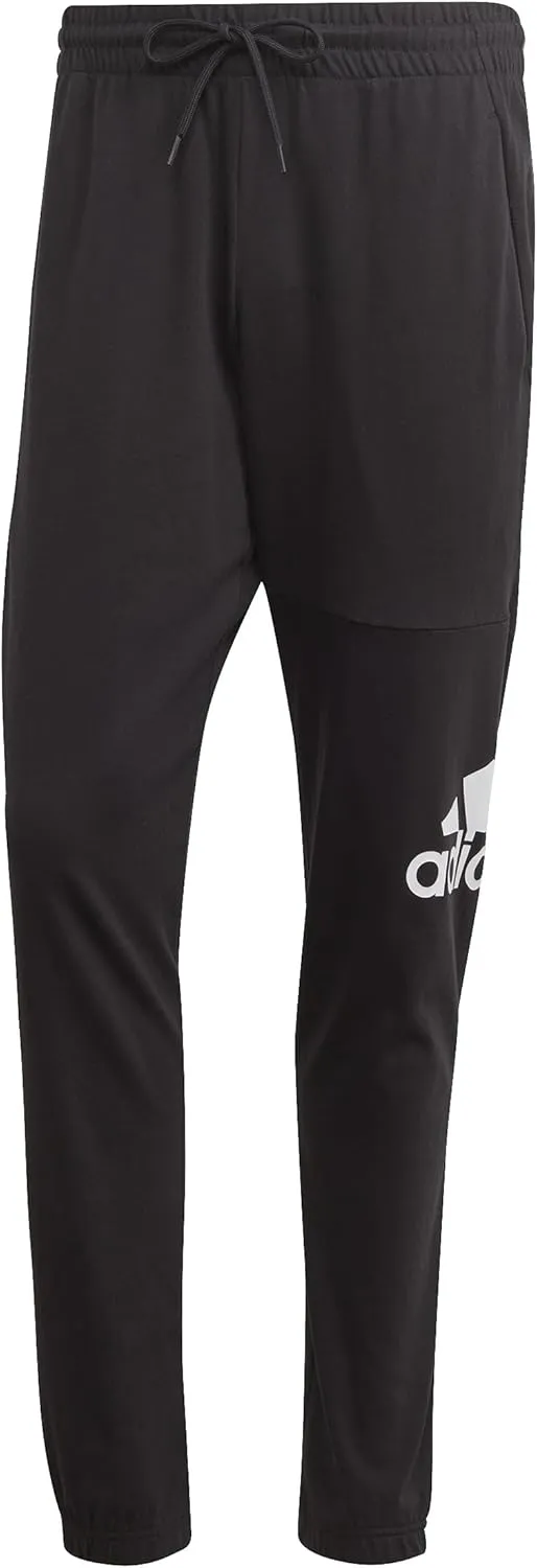 adidas Men's Essentials Single Jersey Tapered Badge of Sport Pants