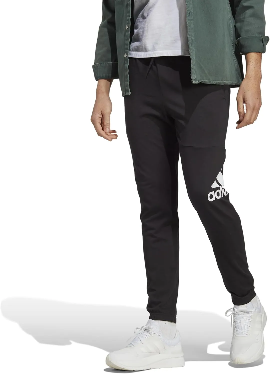 adidas Men's Essentials Single Jersey Tapered Badge of Sport Pants