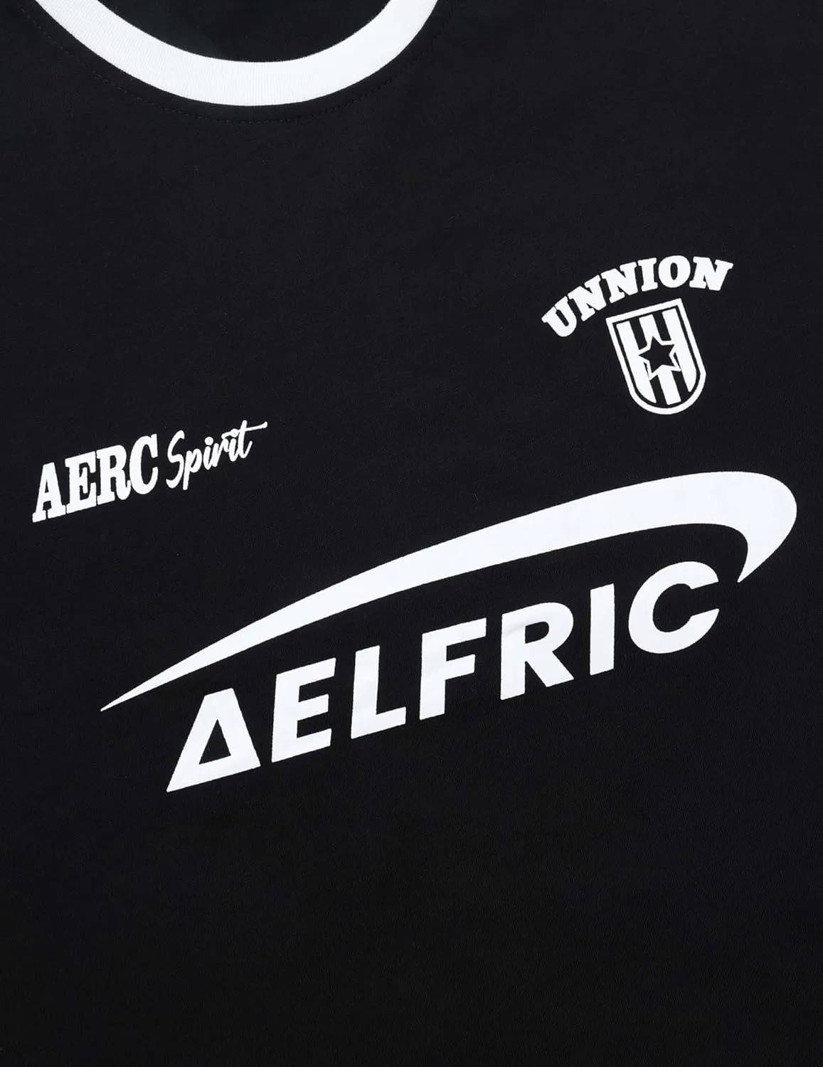 Aelfric Eden Graphic Tees Y2k Women Oversized T Shirts Striped Patchwork Crewneck Unisex Streetwear Tops