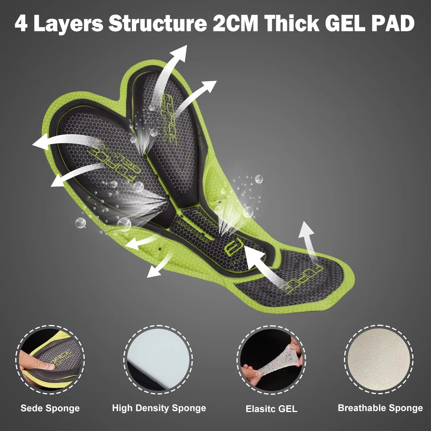 Aerodoc Blue black Gel Padded Unisex Cycling Pants with 2 Pockets & Reflector | High-Quality Performance Gear