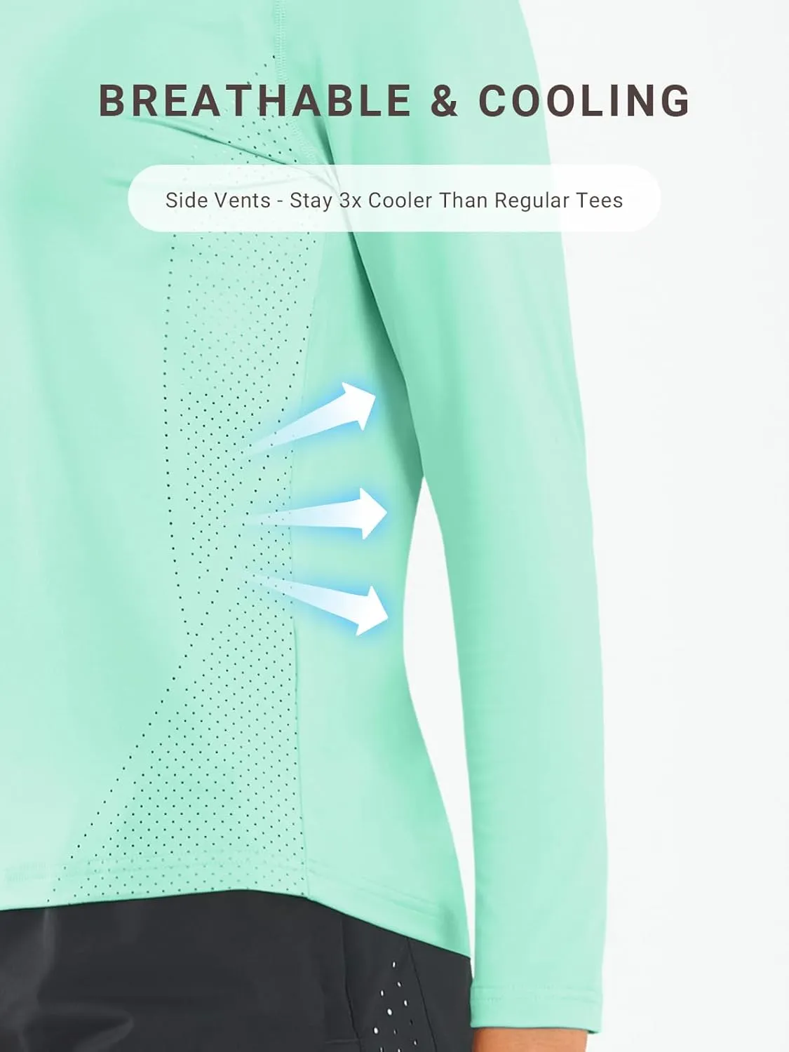 ALLZERO Rash Guard for Women UPF 50  Long Sleeve Sun Shirts Quick Dry SPF Shirts for Workout Hiking Fishing