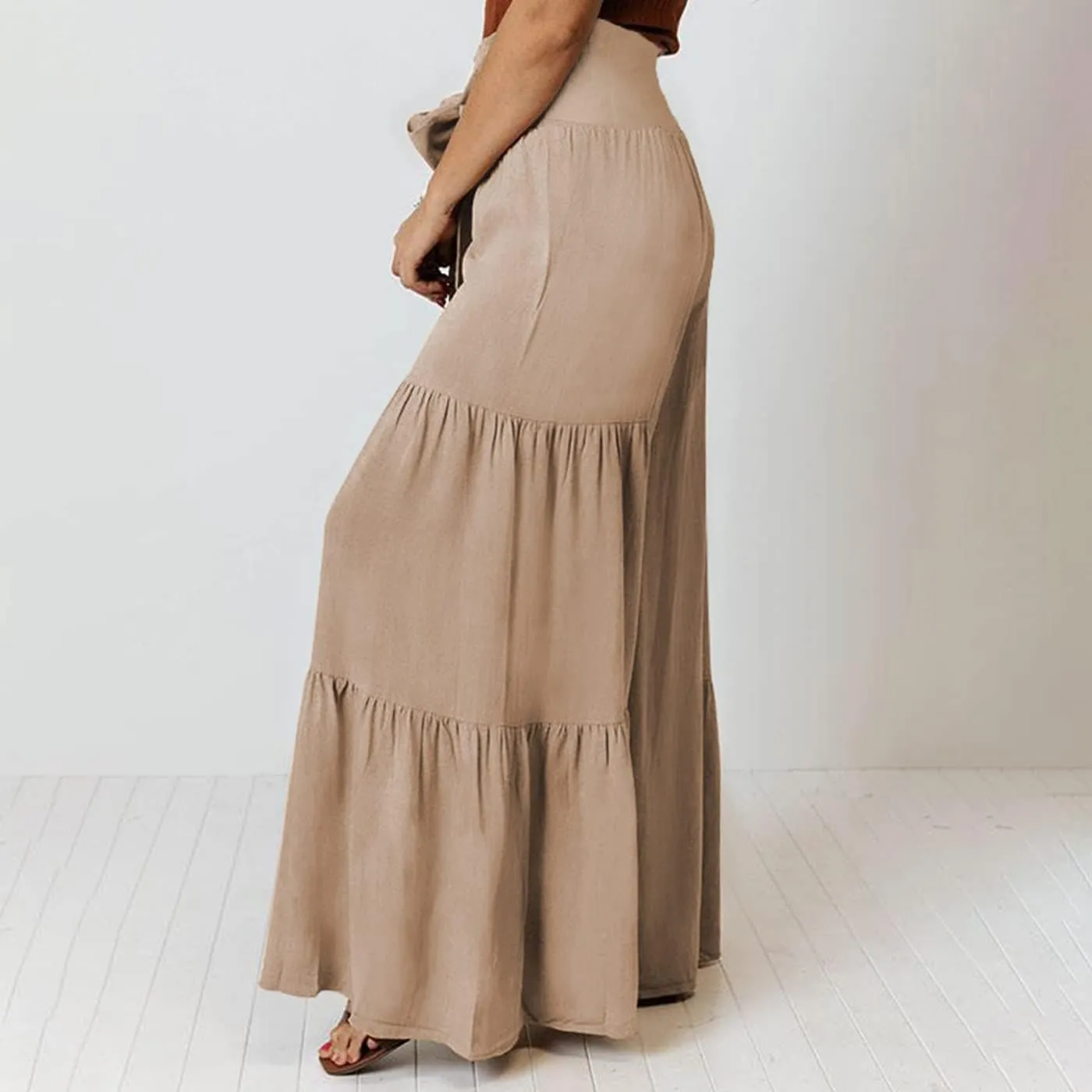 Arssm Women Wide Leg Pants High Waist Dressy Bow Tie Pant Work Business Casual Trousers