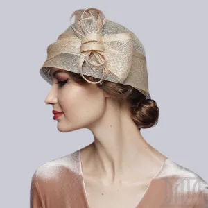 Artistic Cloche Derby Hat for Women