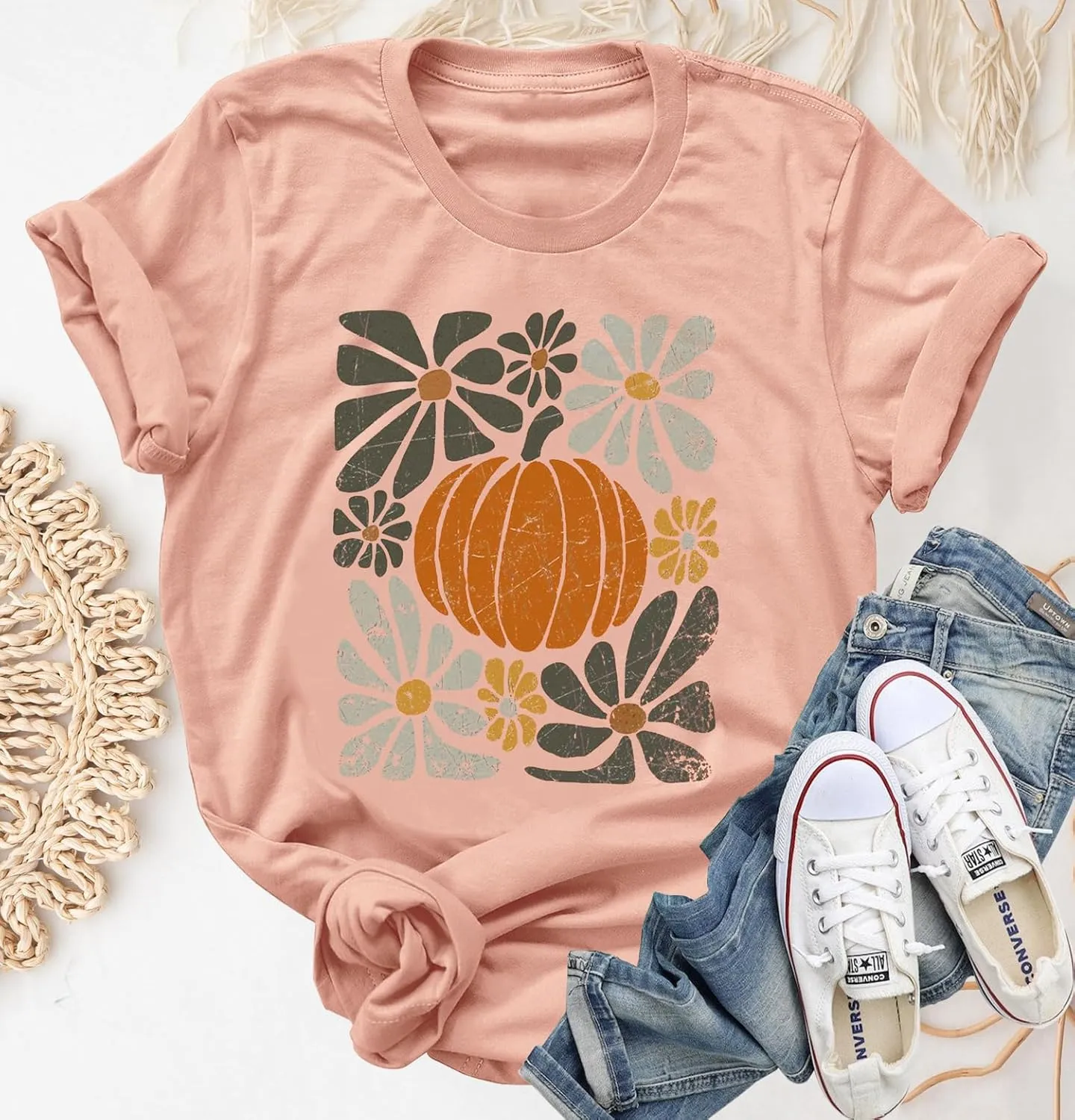 Basic Witch Halloween T Shirt Women Vintage Graphic Coffee Tees Shirt Short Sleeve Casual Funny Halloween Party Shirts
