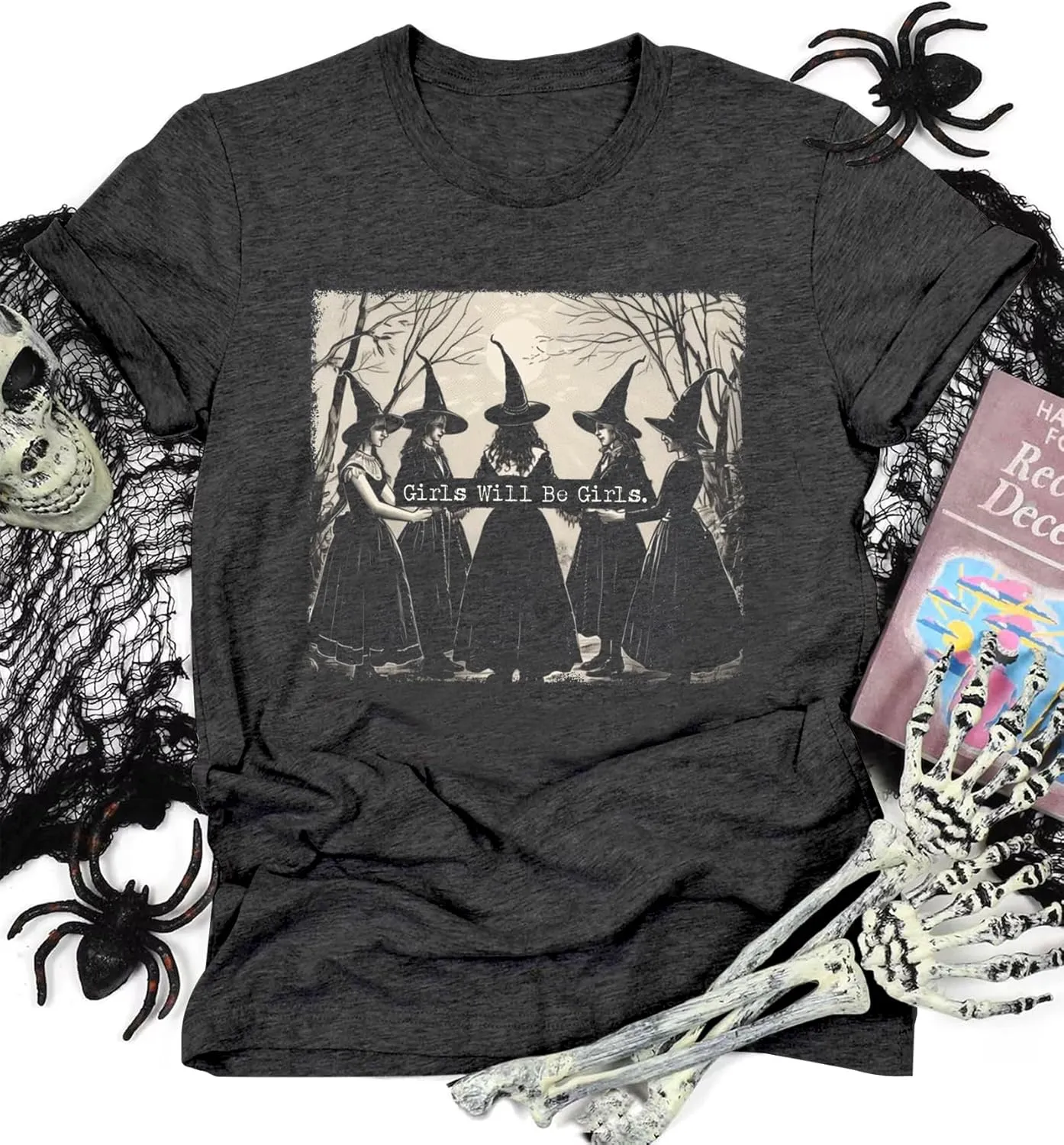 Basic Witch Halloween T Shirt Women Vintage Graphic Coffee Tees Shirt Short Sleeve Casual Funny Halloween Party Shirts