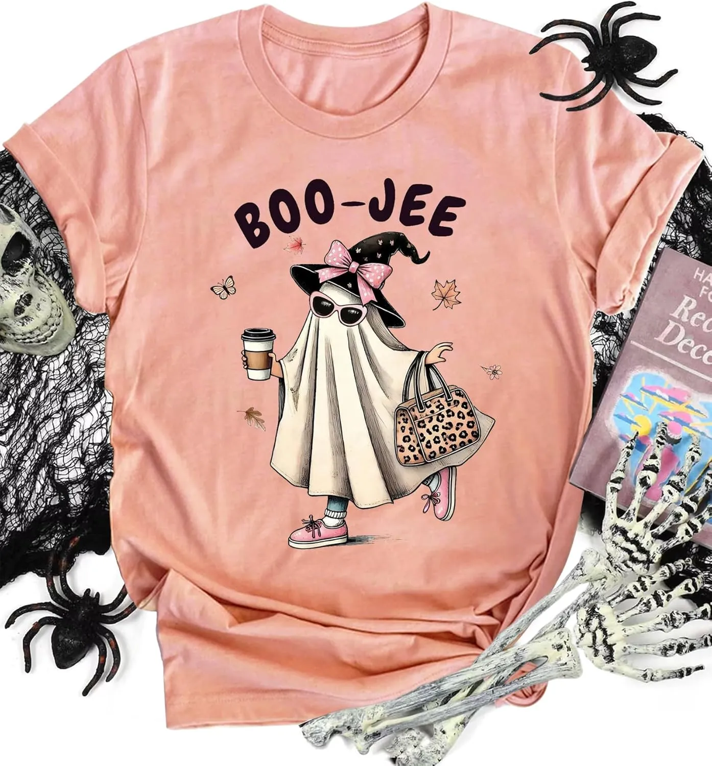 Basic Witch Halloween T Shirt Women Vintage Graphic Coffee Tees Shirt Short Sleeve Casual Funny Halloween Party Shirts