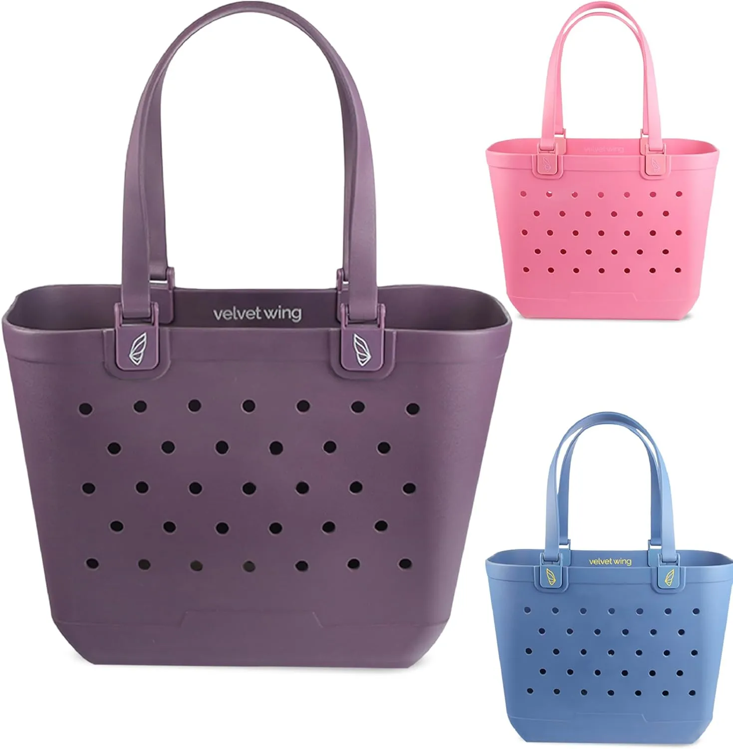 Beach Tote Bag XL size  Waterproof Tip Proof Rubber Tote for Travel, Pool, Groceries Sports & more