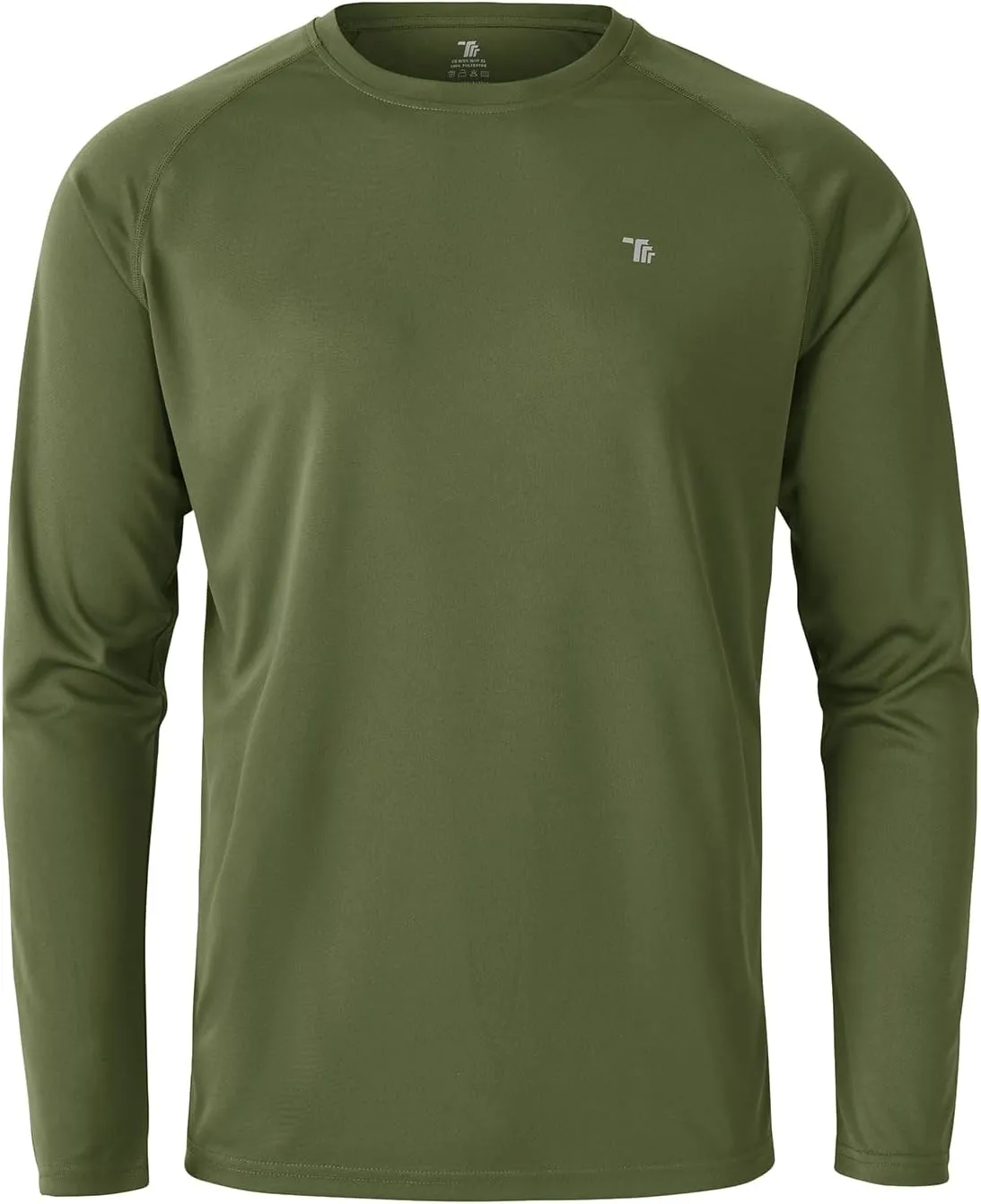 BGOWATU Men's Long Sleeve Sun Shirt Hiking Shirts UPF 50  Quick Dry Lightweight Athletic T-Shirts for Outdoor