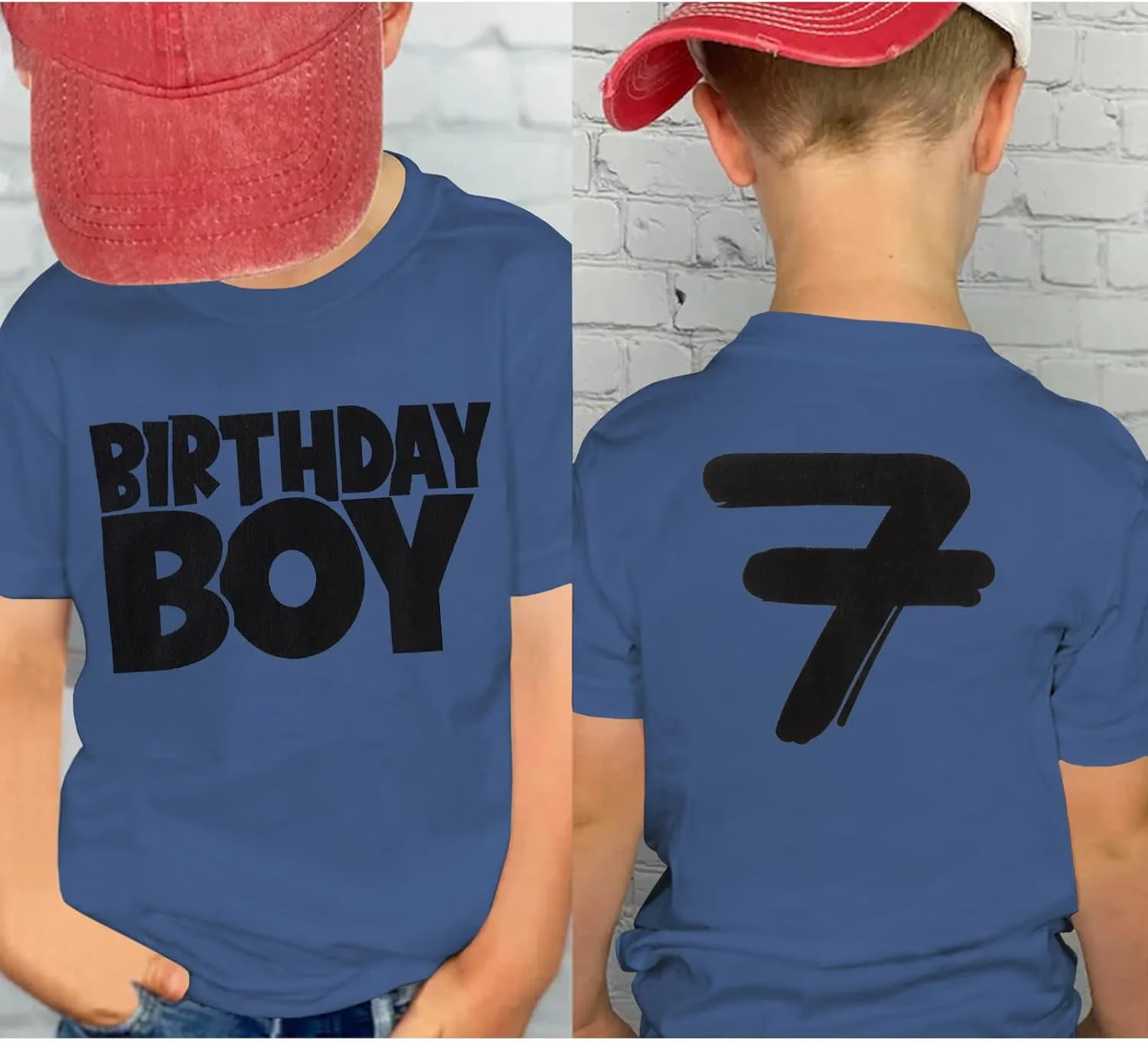 Birthday Boy Shirts 1-10 Years Old Birthday T-Shirt Kids Toddler Baby Boys Birthday Tees Party Outfits Tops