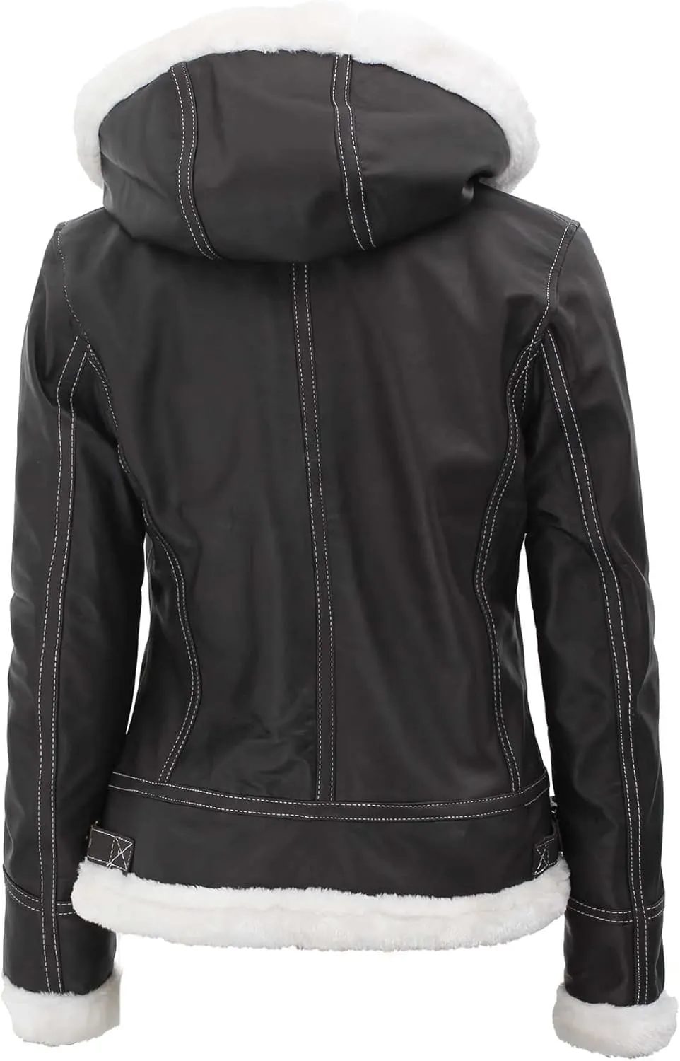 Blingsoul Womens Leather Jacket - Real Leather Winter Jackets for Women