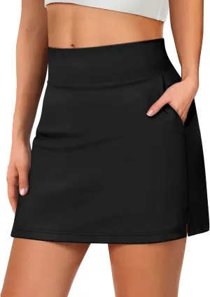 Buauty Women's Tennis Skirt Shorts High Waisted Golf Skorts with Pockets Workout Athletic Casual Outfit Clothes