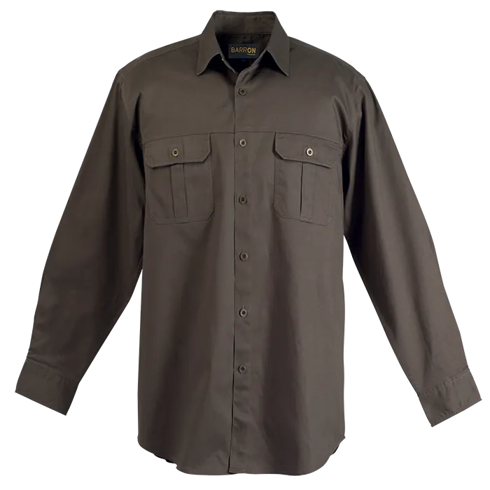 Bush Shirt Long Sleeve Mens