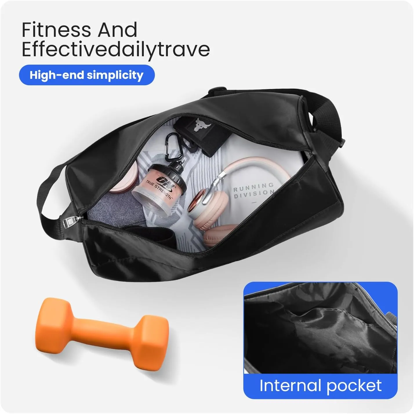 C&F BOGMOST Small Gym Bag for Women & Men,Small Lightweight Duffel Bag Carry On Bags Mini Duffel Travel Bag Waterproof Sports Bags for Workout/Sport/Travel, Purple