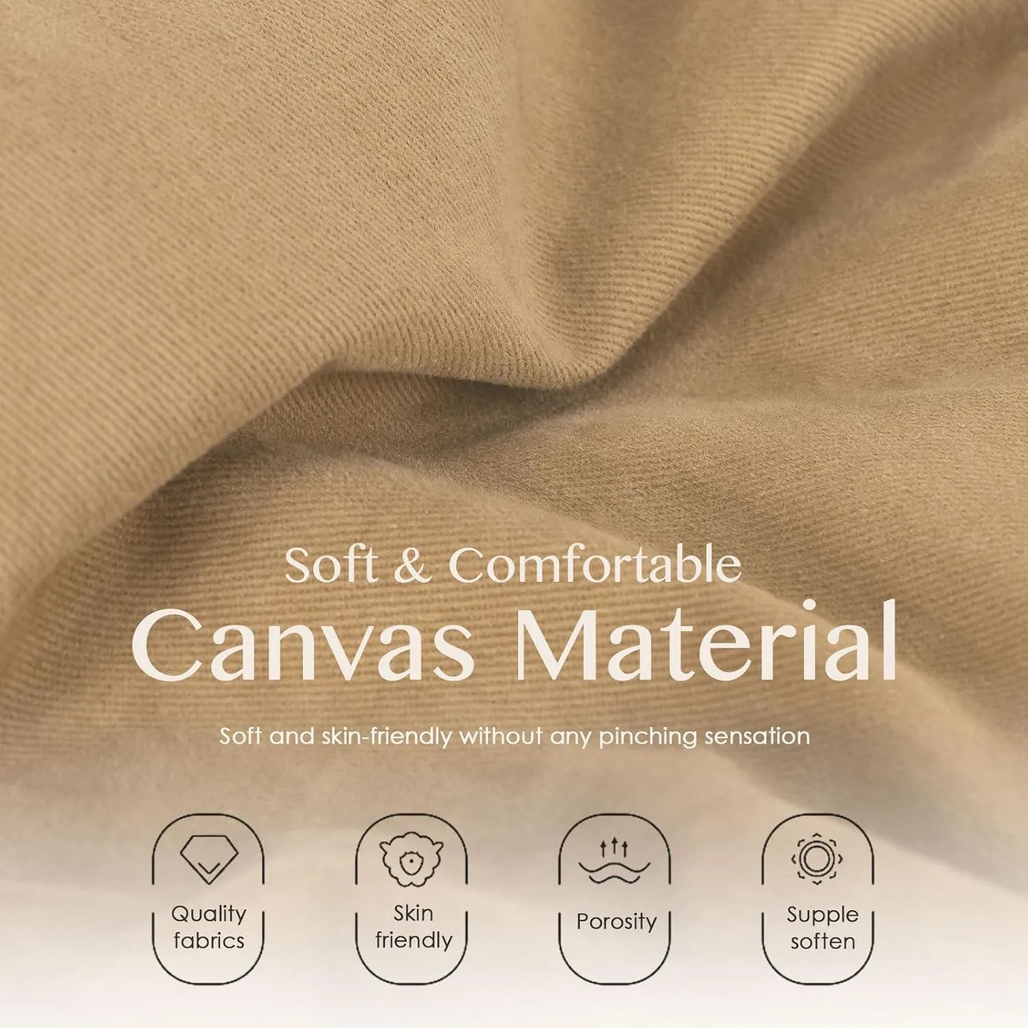 Canvas Backpack for Women Men Lightweight Bookbag for College Aesthetic Backpack for Travel Casual Daypack