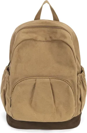 Canvas Backpack for Women Men Lightweight Bookbag for College Aesthetic Backpack for Travel Casual Daypack