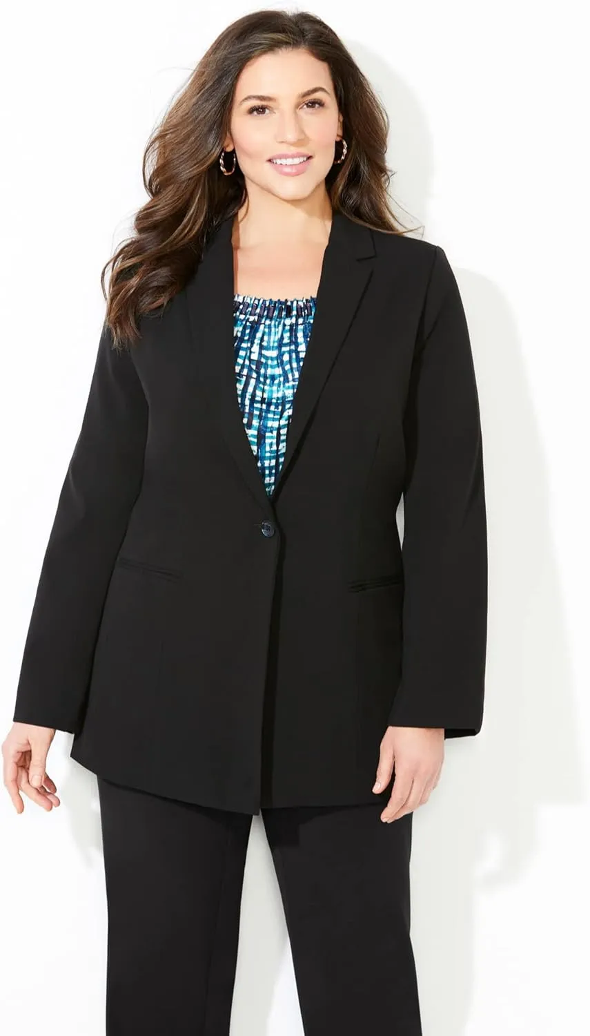 Catherines Women's Plus Size Right Fit; Blazer