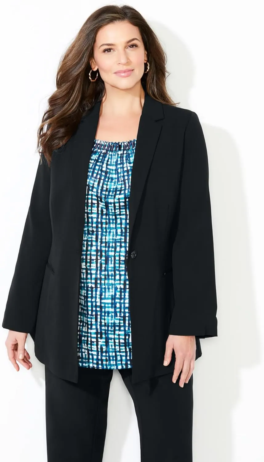 Catherines Women's Plus Size Right Fit; Blazer