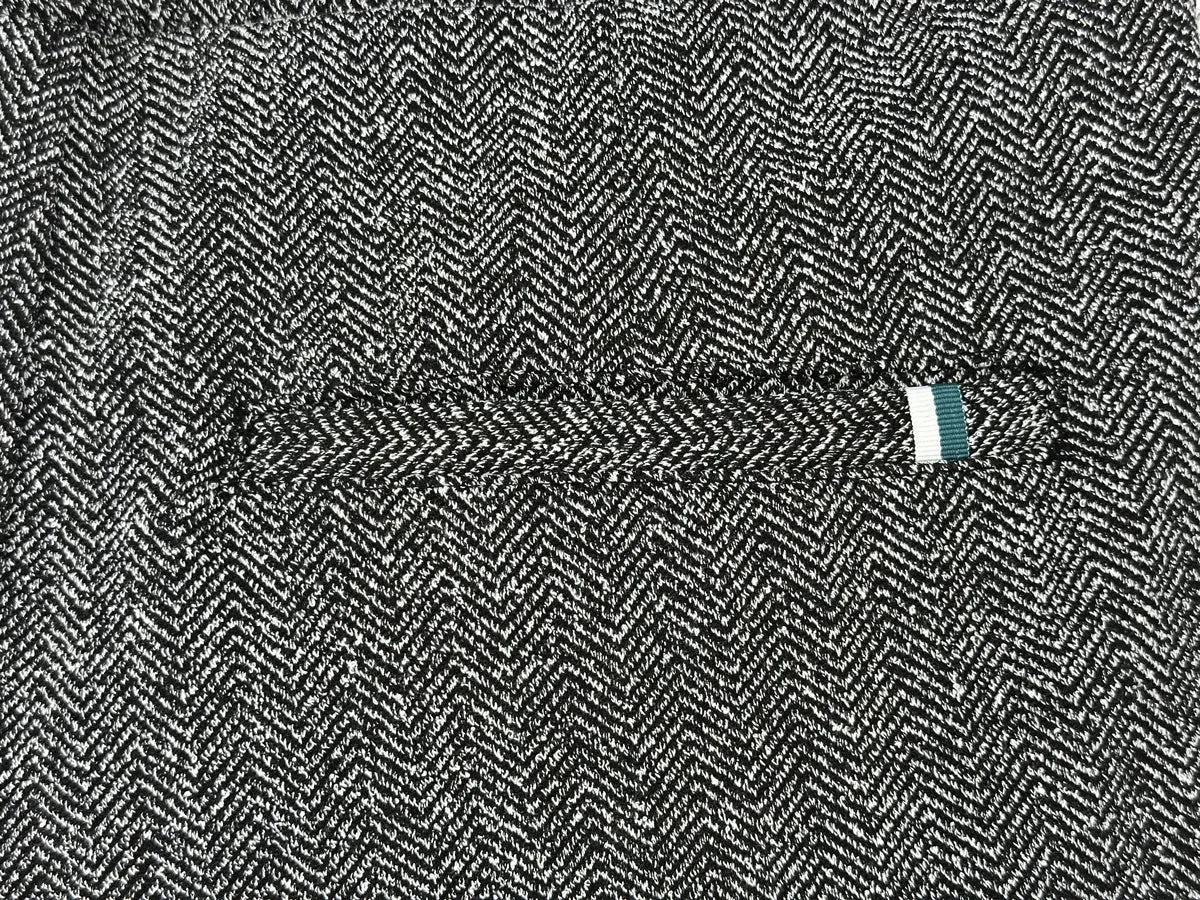Charcoal Jacquard Stretch Knit Herringbone Jogger