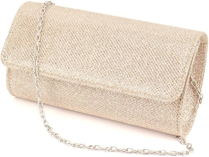 Clutch for Women Shiny Evening Bag Elegant Purse Gorgeous Handbags for Feast Party Wedding