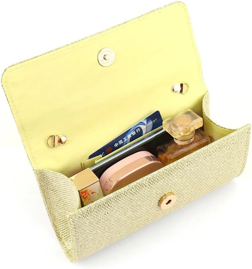 Clutch for Women Shiny Evening Bag Elegant Purse Gorgeous Handbags for Feast Party Wedding