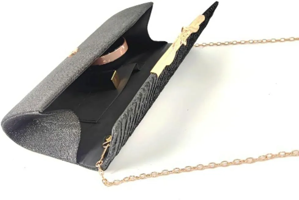 Clutch for Women Shiny Evening Bag Elegant Purse Gorgeous Handbags for Parties Wedding