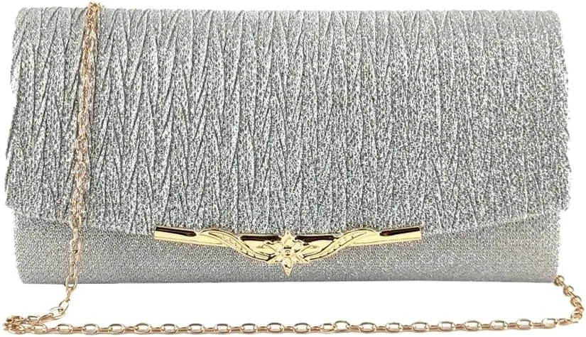 Clutch for Women Shiny Evening Bag Elegant Purse Gorgeous Handbags for Parties Wedding