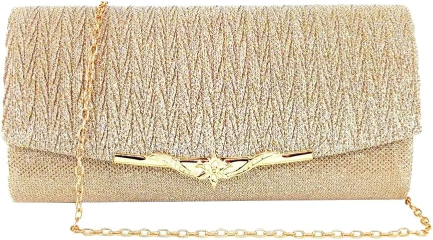 Clutch for Women Shiny Evening Bag Elegant Purse Gorgeous Handbags for Parties Wedding