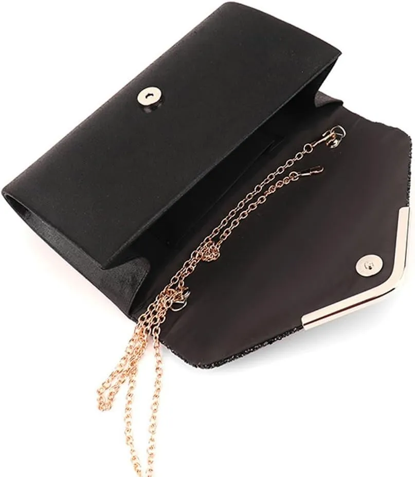 Clutch for Women Shiny Evening Bag Sparkly Purse Gorgeous Handbags for Party Wedding