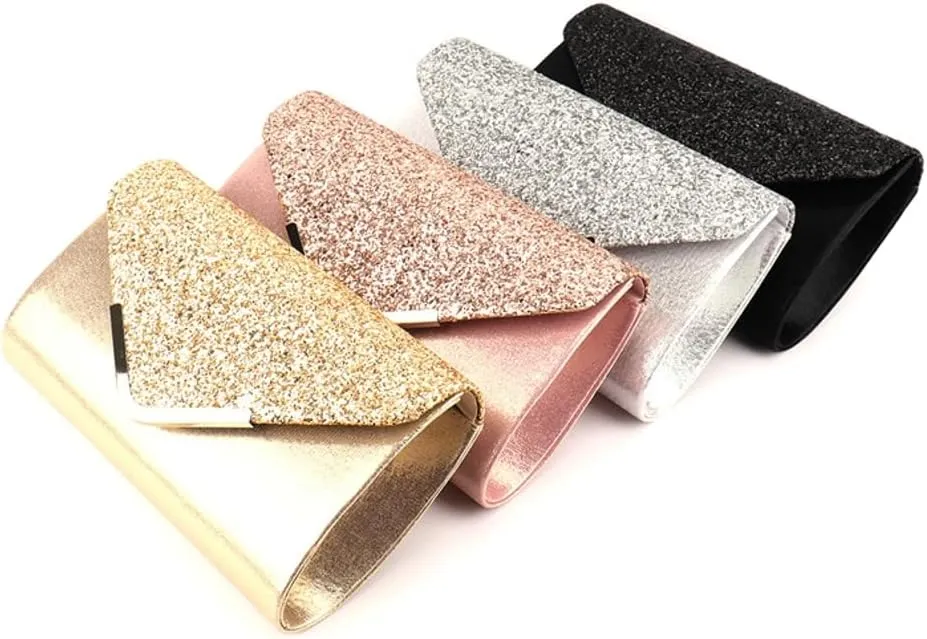 Clutch for Women Shiny Evening Bag Sparkly Purse Gorgeous Handbags for Party Wedding
