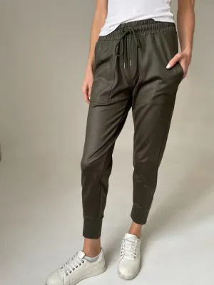 Coated Zip Jogger
