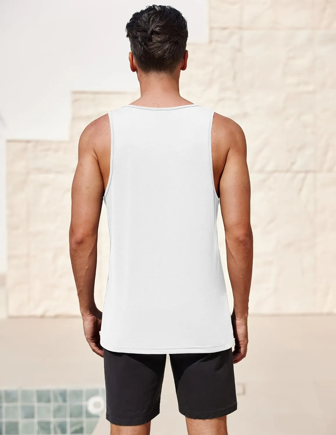 COOFANDY Men's Floral Tank Top Sleeveless Tees All Over Print Casual Sport T-Shirts Hawaii Beach Vacation