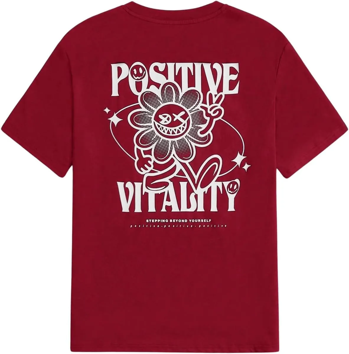 COZYEASE Men's Letter Graphic Tees Short Sleeve Vintage Streetwear T Shirts Casual Summer Tops