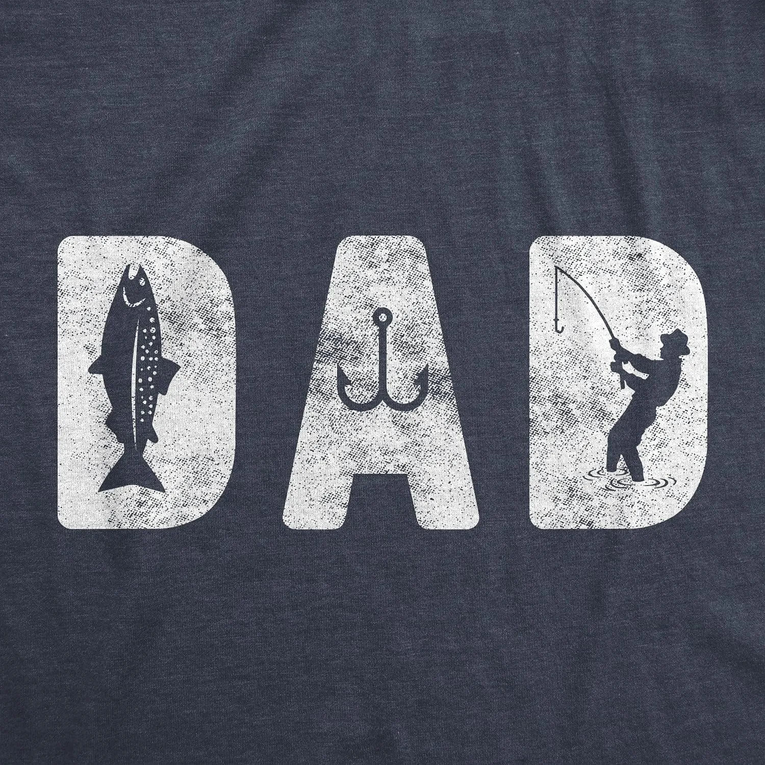 Crazy Dog Dad Fishing Shirts Funny Father's Day Reel Cool Dad Papa Grandpa Tees