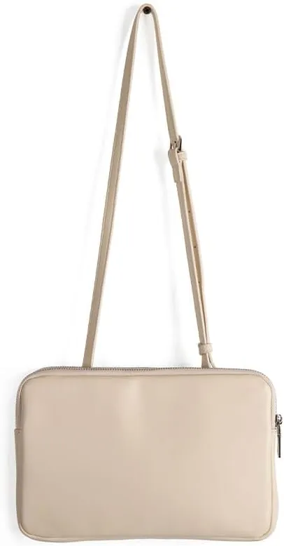 Crossbody Bag for Women PU Leather Purses Two-layer Shoulder Bag Satchel for Work Vacation