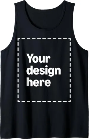 Custom Tank Top with Your Image for Men and Women by Modify by Amazon Merch on Demand