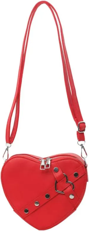 Cute Heart Shape Satchel Small Trendy women Zip Around Shoulder Bag Purse for Girl