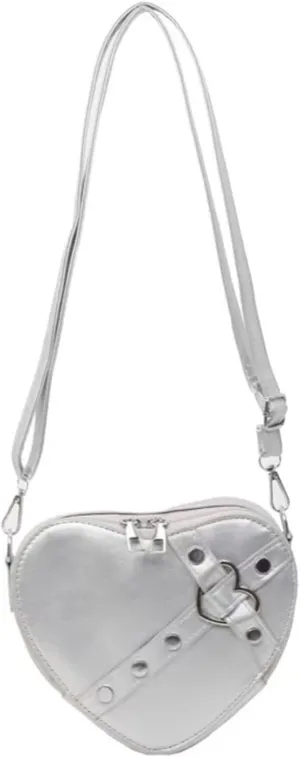 Cute Heart Shape Satchel Small Trendy women Zip Around Shoulder Bag Purse for Girl