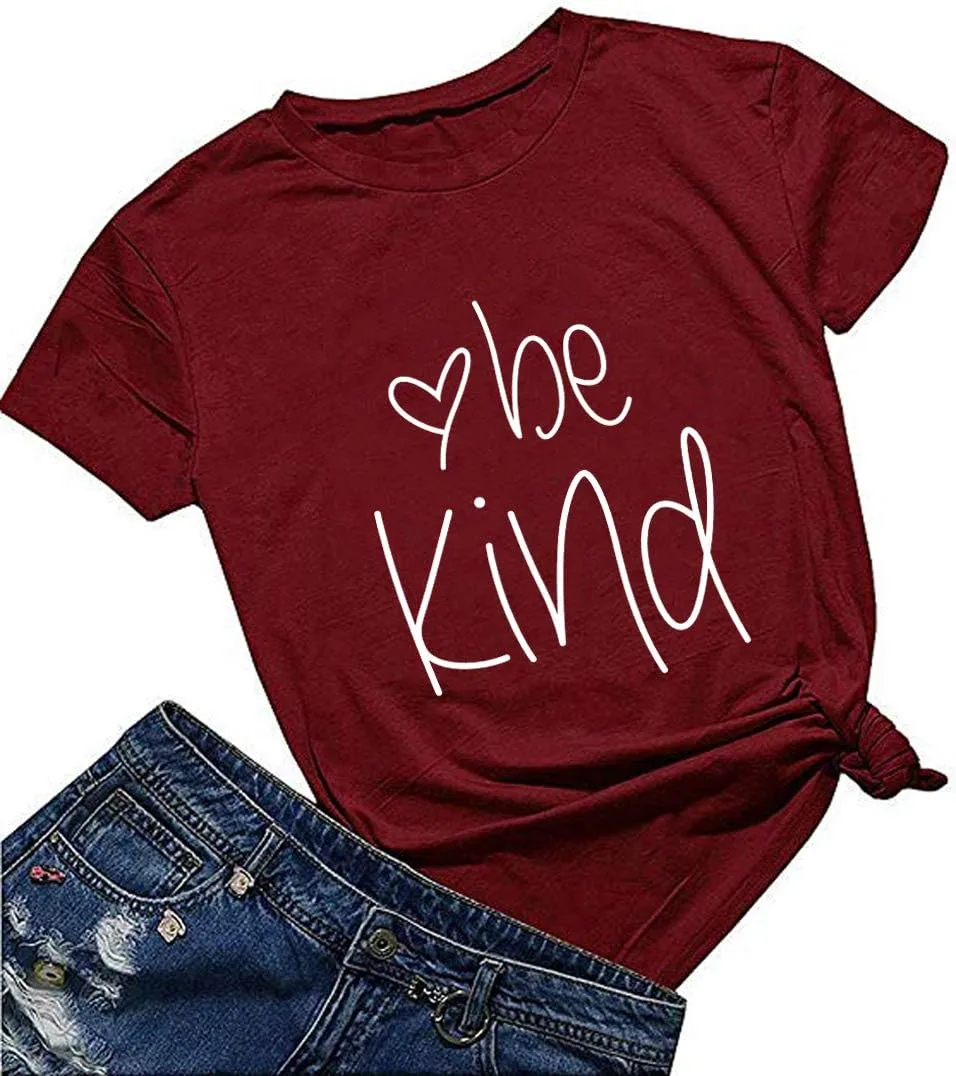 DANVOUY Womens T Shirt Casual Cotton Short Sleeve V-Neck Graphic T-Shirt Tops Tees