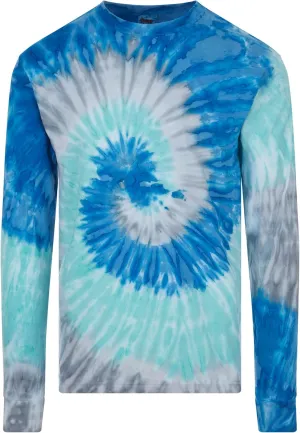 DARESAY Long Sleeve Tie Dye T-Shirt, for Men, Women and Teens (Up to 5XL)