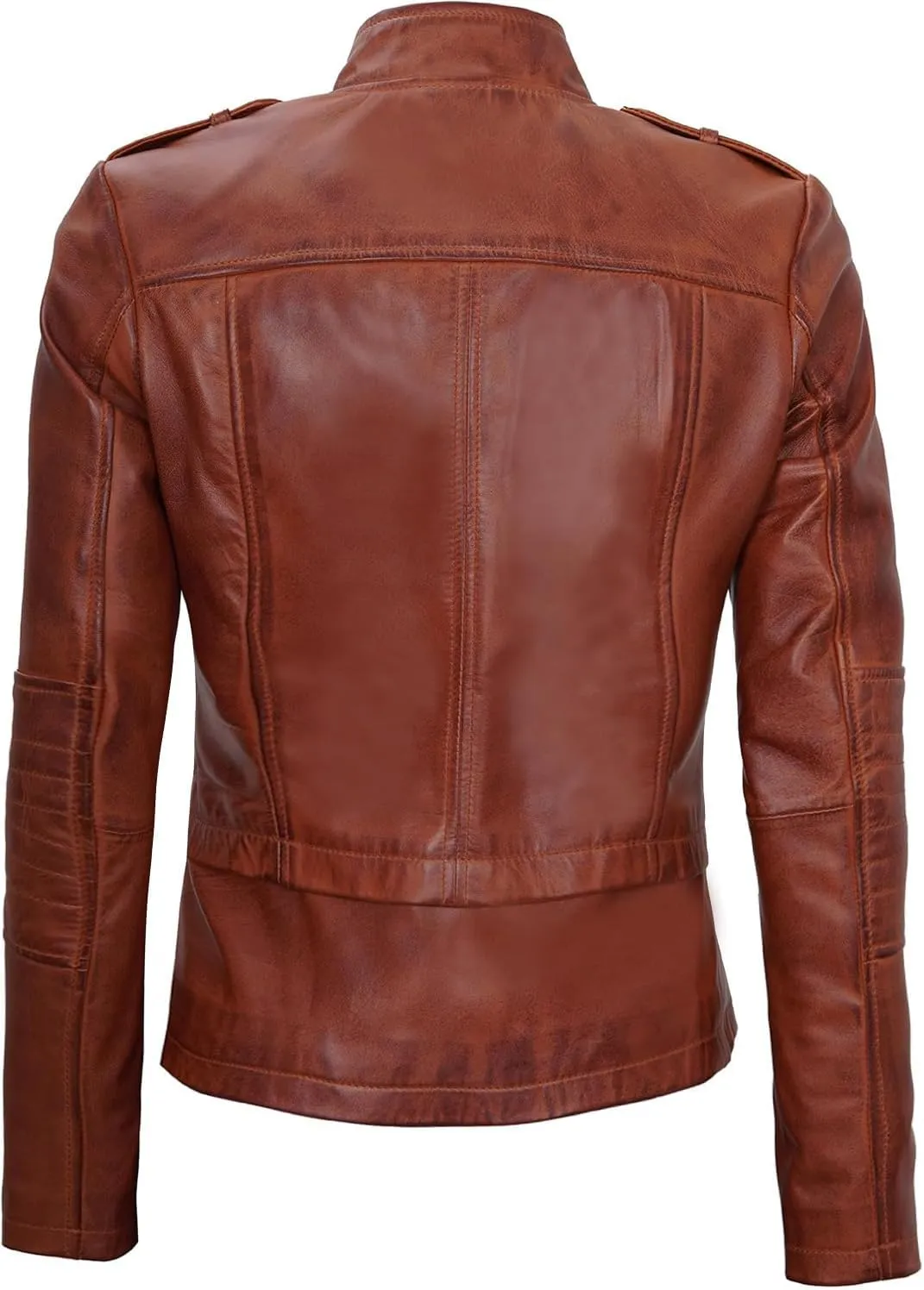 Decrum Women Leather Jacket - Casual Stylish Real Lambskin Leather Jackets for Women