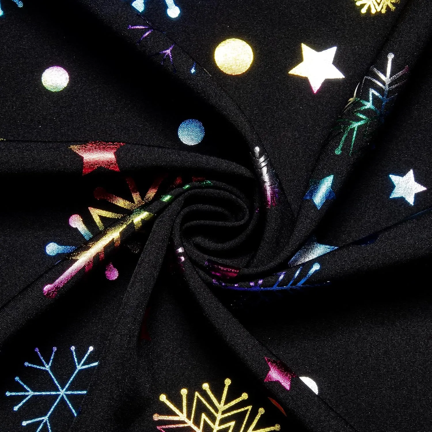 DiBanGu Christmas Shirts for Men Holiday Button Down Snowflake Dress Shirts Xmas Festival Long Sleeve Shirt for Vacation