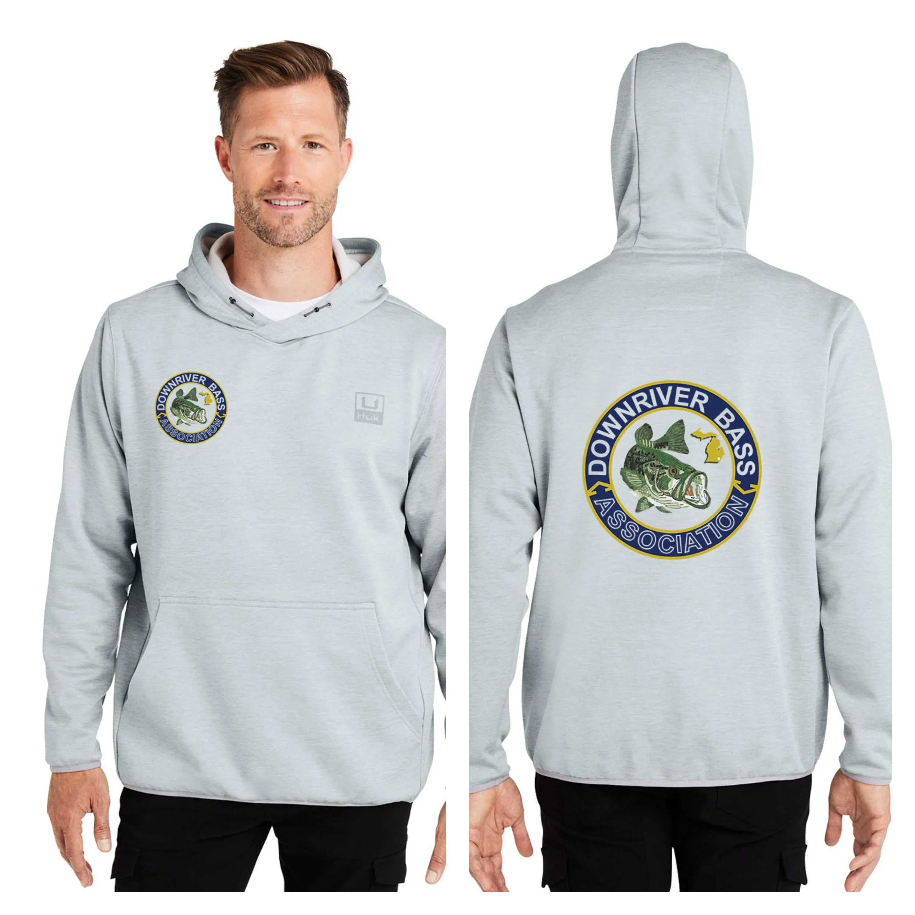 Downriver Bass - Huk Men's Performance Fleece Pullover Hoodie