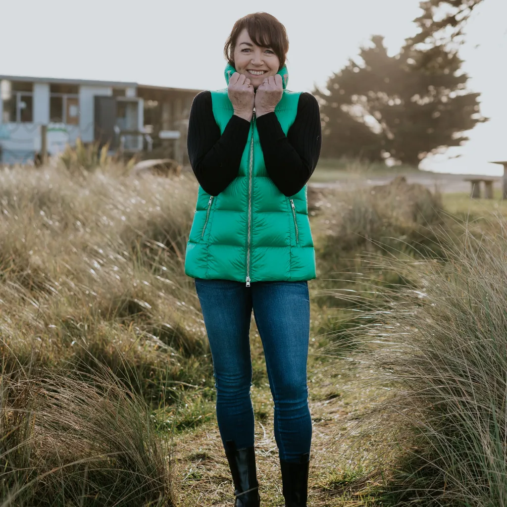 Ester Packable Down Vest - Emerald