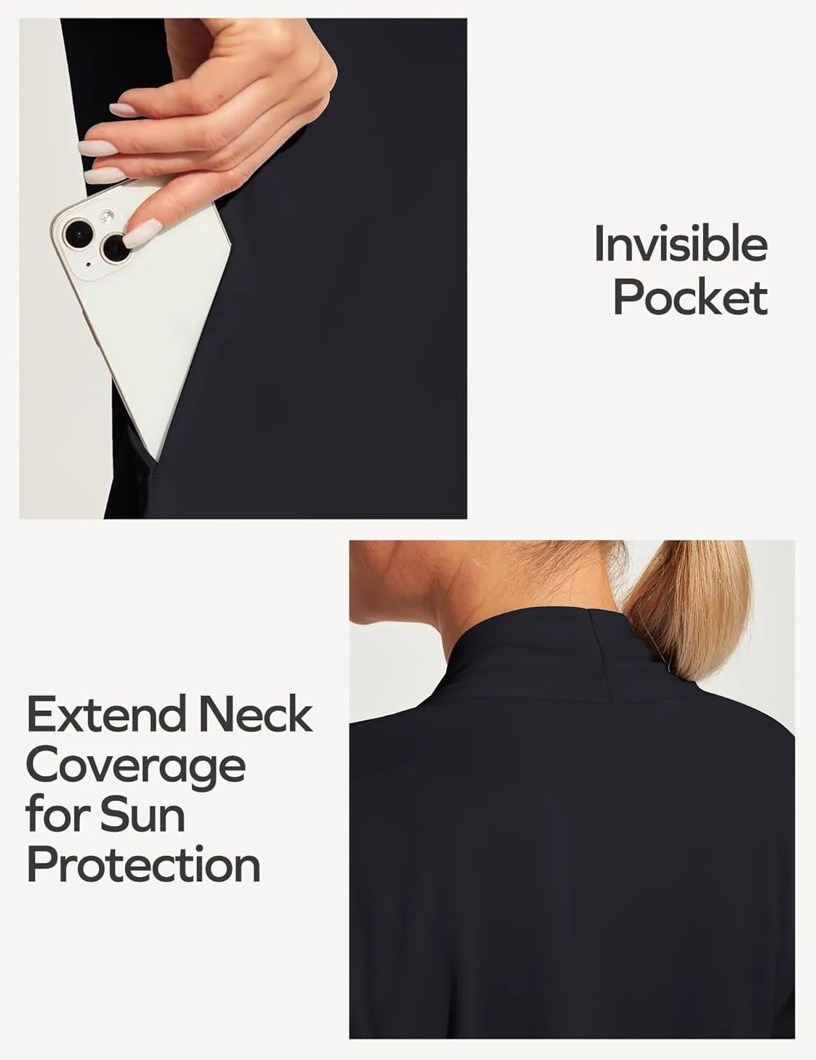 Ewedoos Women's UPF 50  Sun Shirts Sun Protection Clothing Lightweight Cardigans with Pockets Long Sleeve Beach Cover Up
