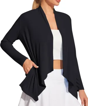 Ewedoos Women's UPF 50  Sun Shirts Sun Protection Clothing Lightweight Cardigans with Pockets Long Sleeve Beach Cover Up