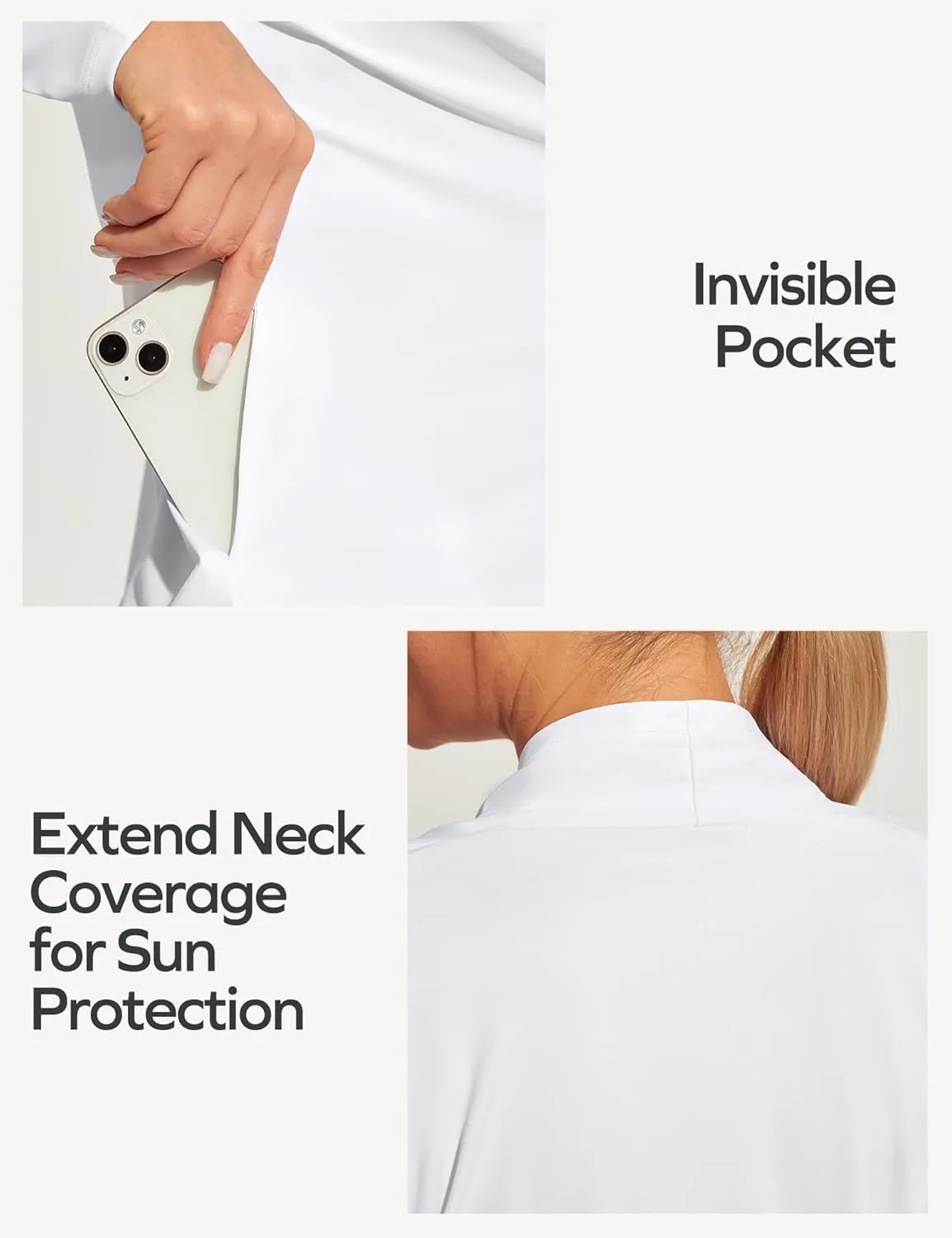 Ewedoos Women's UPF 50  Sun Shirts Sun Protection Clothing Lightweight Cardigans with Pockets Long Sleeve Beach Cover Up