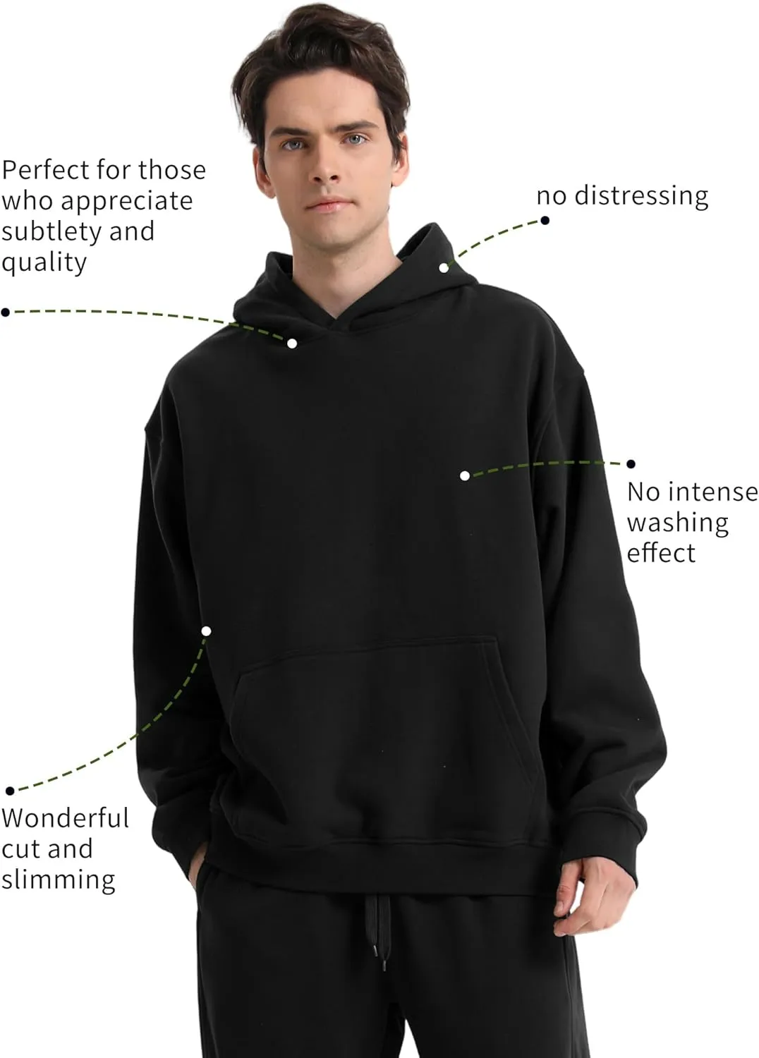 FAIABLE Mens Super Soft Oversized Hoodie Acid Wash Hoodie Heavyweight Fashion Hoodies & Sweatshirts for Men Women Couples