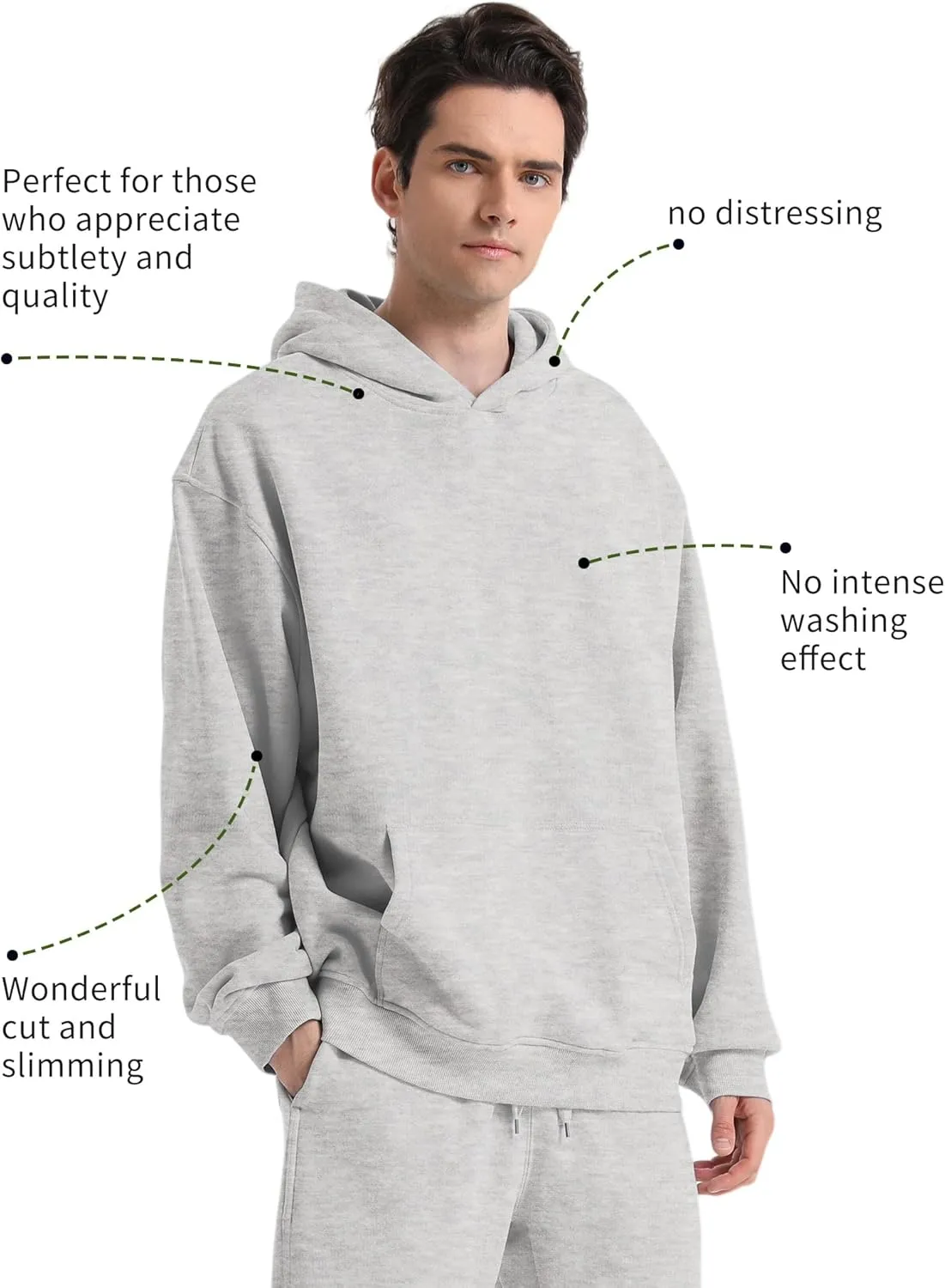 FAIABLE Mens Super Soft Oversized Hoodie Acid Wash Hoodie Heavyweight Fashion Hoodies & Sweatshirts for Men Women Couples