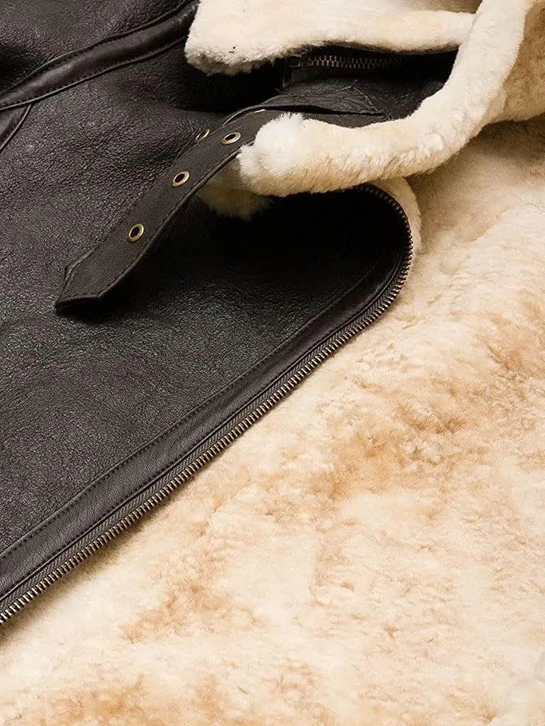 fjackets Leather Sherpa Jacket Womens - Real Lambskin Shearling Jackets For Women